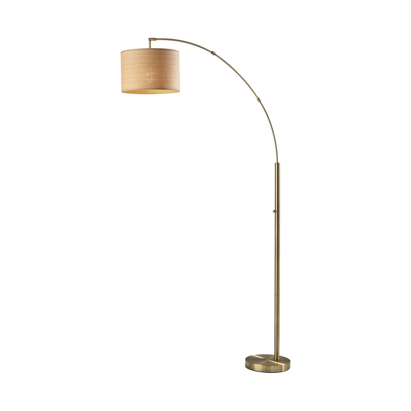 Bowery Arc Lamp Antique Brass