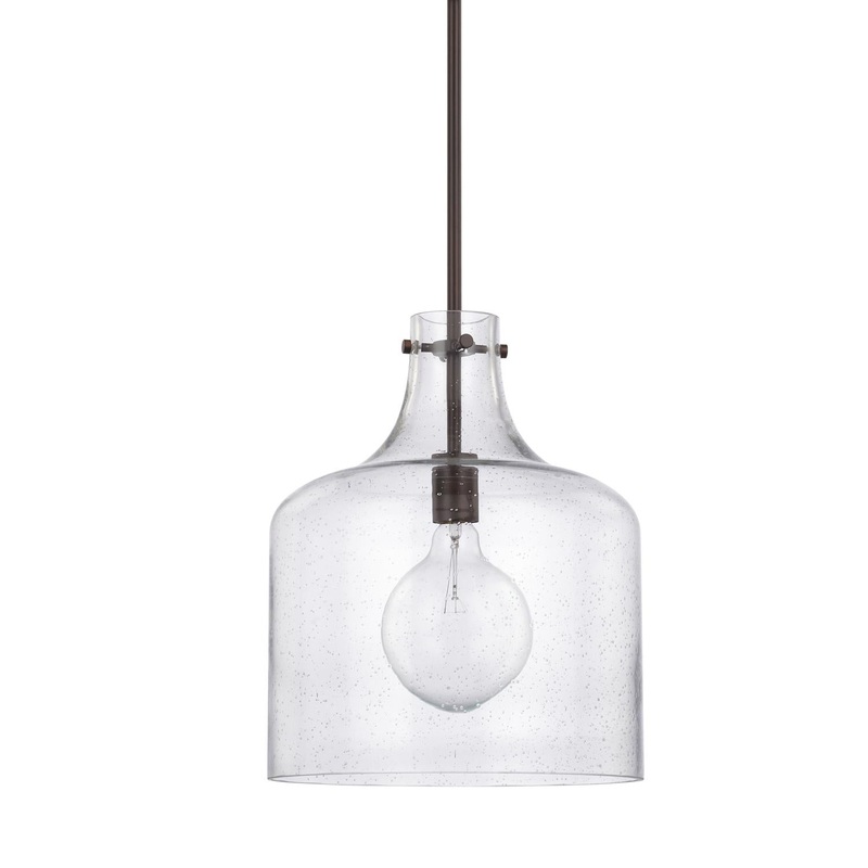 Capital Lighting 325712BZ Crawford 1 Light Pendant Bronze