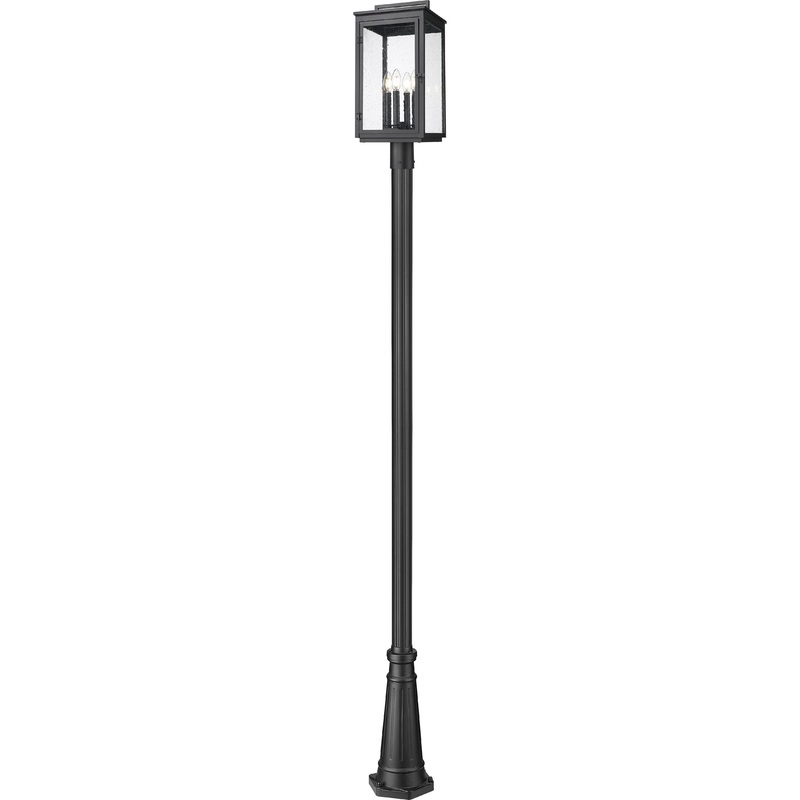 Hartwell 4-Light Outdoor Post Mounted Fixture Sand Black