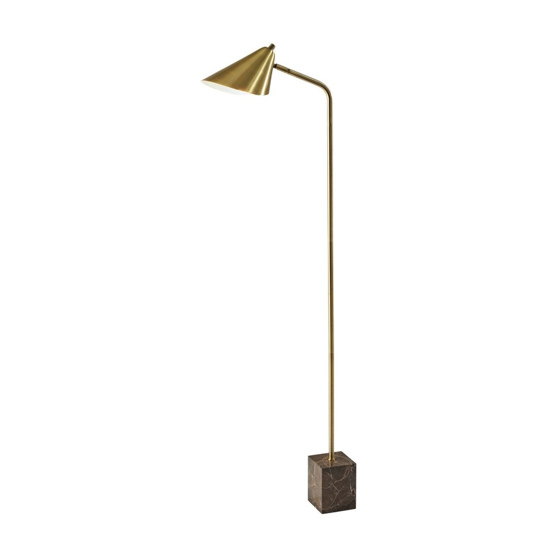Hawthorne Floor Lamp Antique Brass
