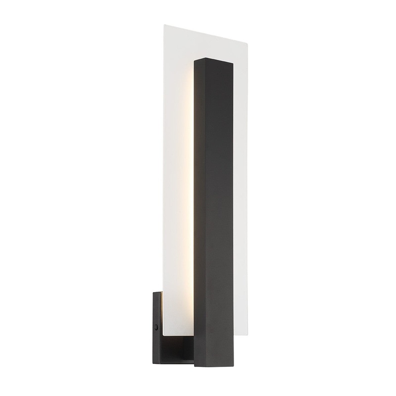LED Wall Sconce from the Carta Collection in Black Finish by Eurofase