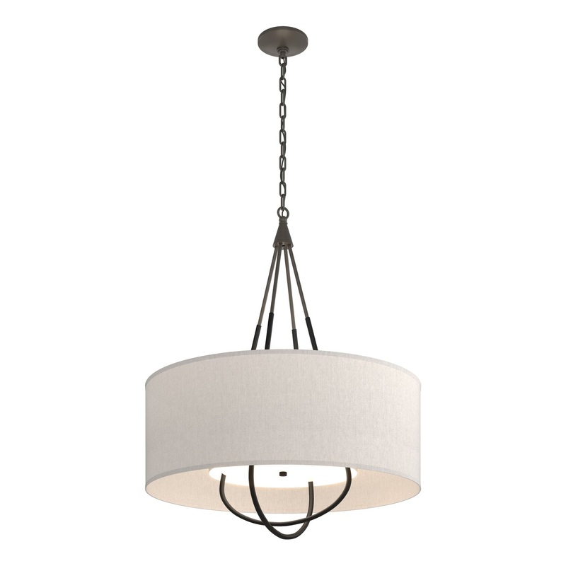 Loop Pendant Dark Smoke Black Flax Shade (SE)