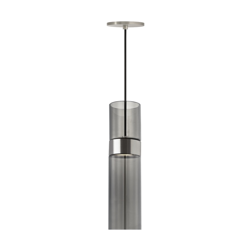 Manette Pendant MonoPoint Satin Nickel/Satin Nickel Transparent Smoke