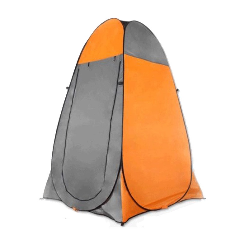 Pop Up Camping Shower Toilet Tent Outdoor Privacy Portable Change Room Shelter – orange