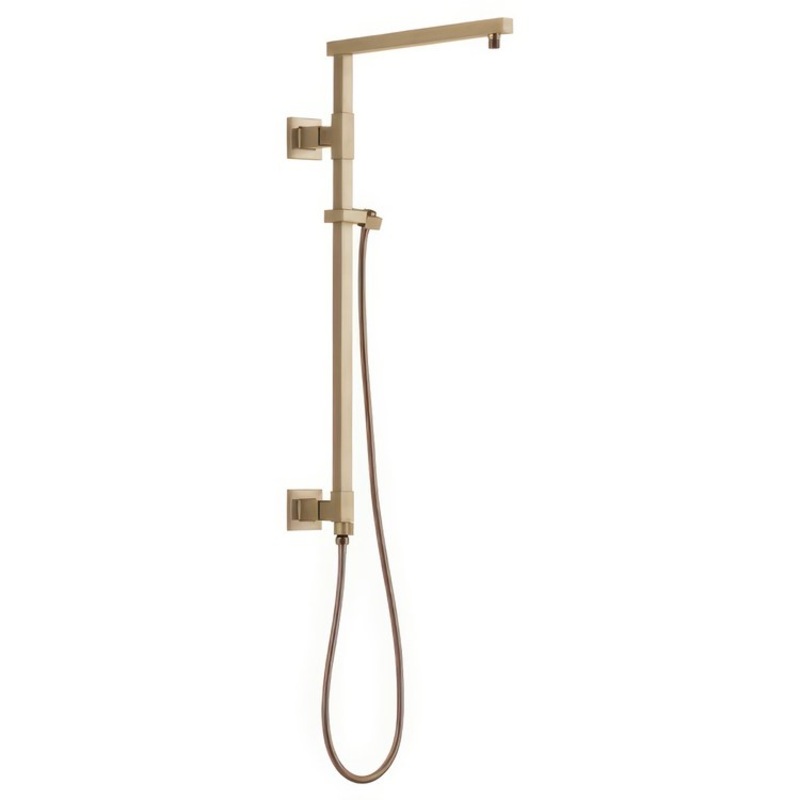 Shower Column Emerge Universal Showering Components Angular Lumicoat Champagne Bronze 26 Inch
