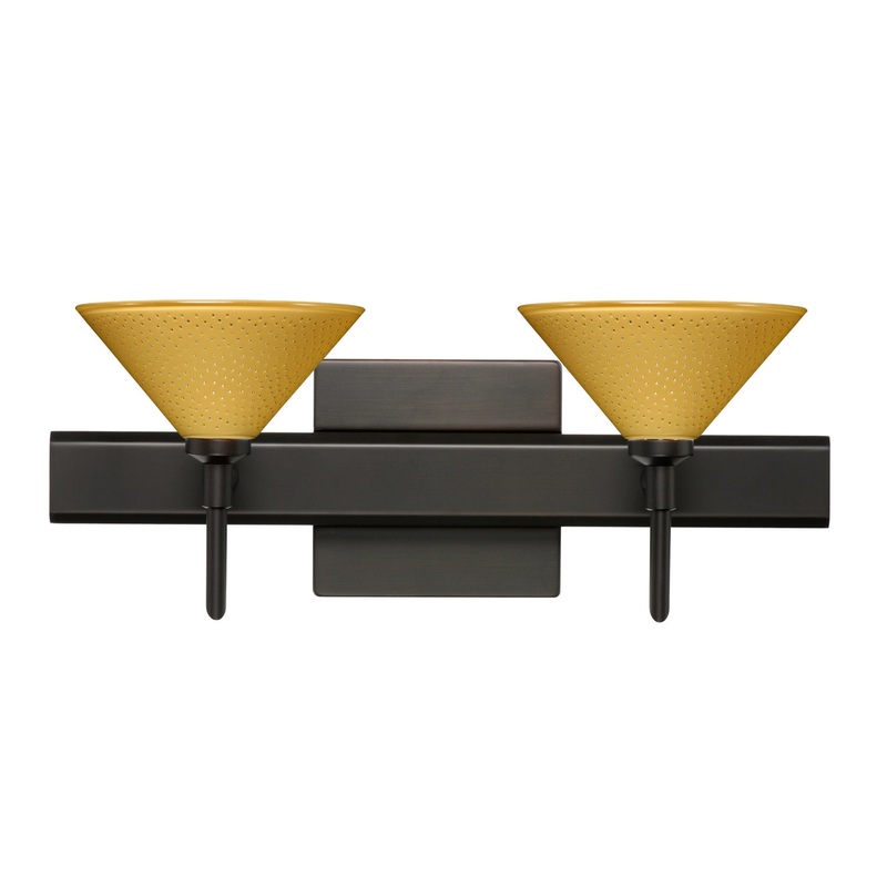 Two Light Wall Sconce from the Kona Collection in Bronze Finish by Besa