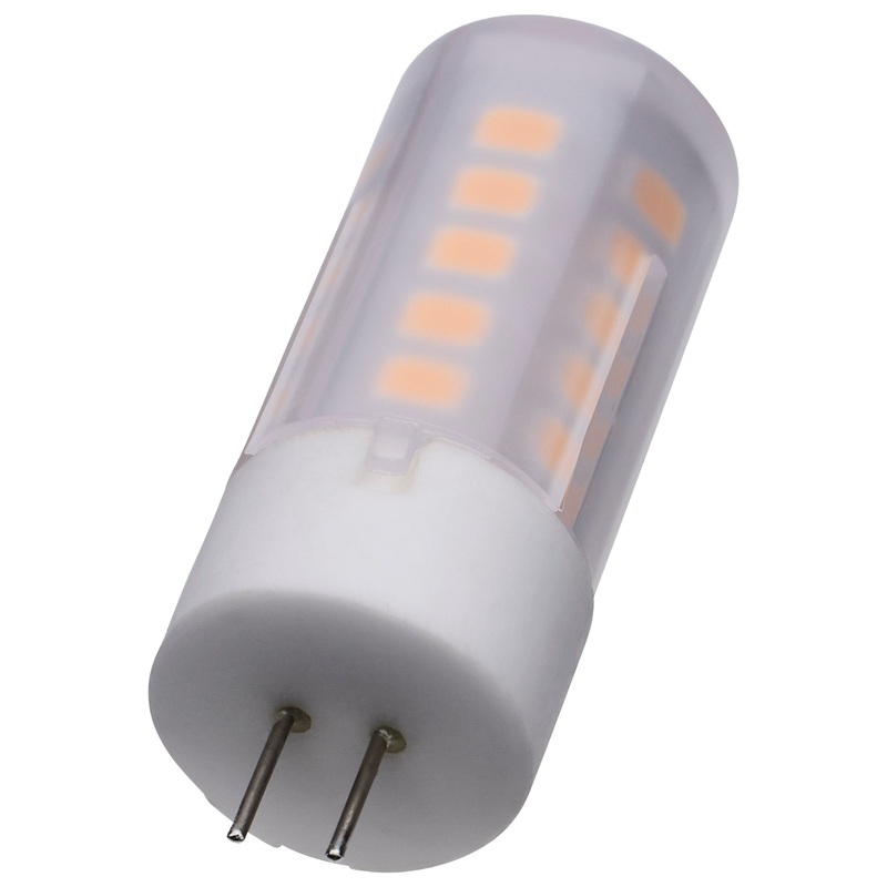 3 Watt T5 LED – Frost Finish – Bi Pin G4 Base – 3000K – 12 Volt Light Bulb by Satco