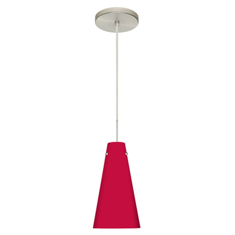 Besa 1JT-4124RM-SN Cierro One Light Pendant Satin Nickel