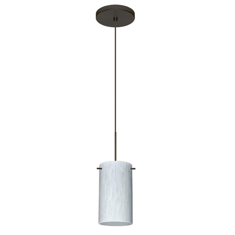 Besa 1XT-440419-LED-BR Stilo One Light Pendant Bronze