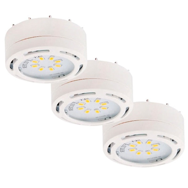 Canarm 3580LED-PL3WHT-C Under Cabinet Collection LED Puck Kit White