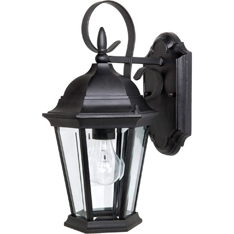 Capital Lighting 9726BK Carriage House 1 Light Outdoor Wall Lantern Black
