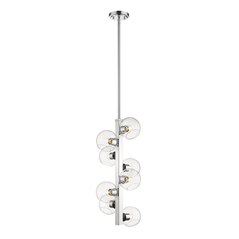 Eight Light Pendant from the Marquee Collection in Chrome Finish by Z-Lite