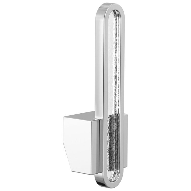 Handle Kit Frank Lloyd Wright Zinc 1 Arc Lever Polished Chrome/Glass Inlay ADA for Pull Down Kitchen Faucet