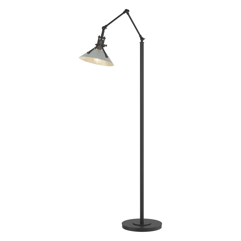Henry Floor Lamp Black Vintage Platinum