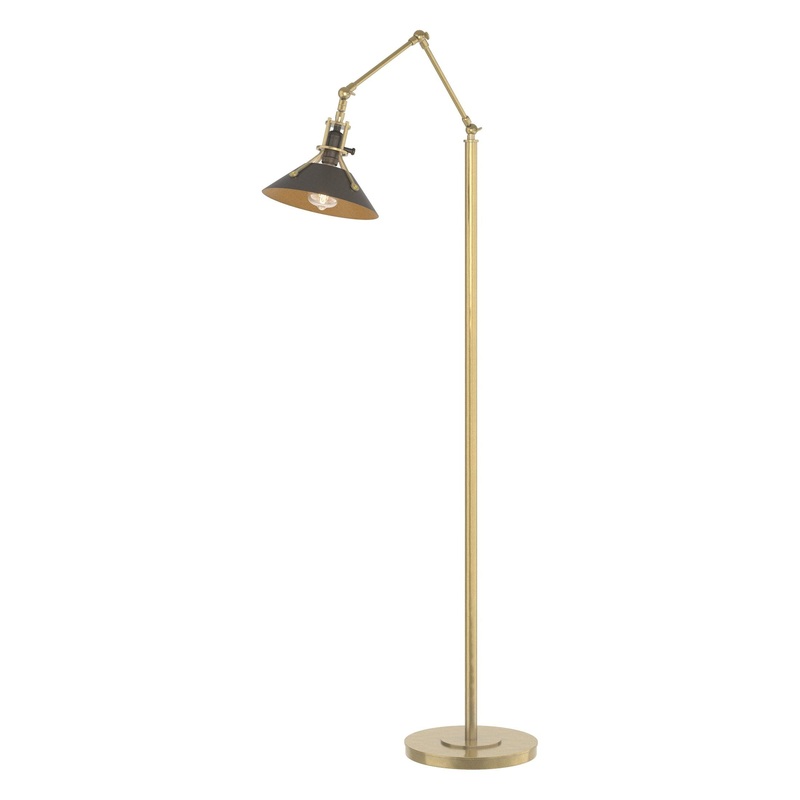 Henry Floor Lamp Modern Brass Dark Smoke