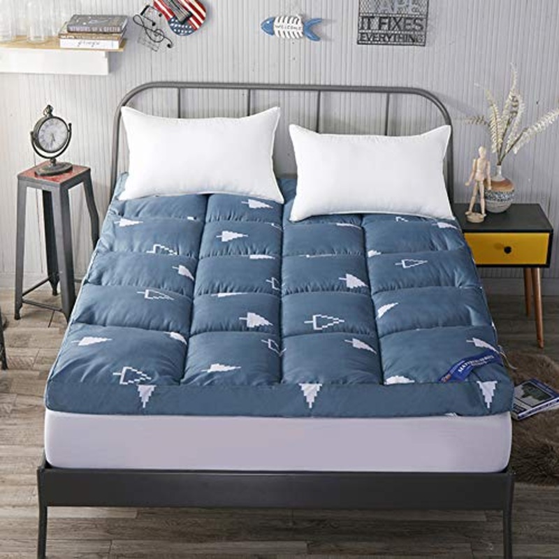 Nileco Ultra Soft Materassino Trapuntato, Traspirabilit Coprimaterasso Rotolo da Letto Giapponese Pieghevole Materasso Futon Home,dormitorio Studentesco Materasso-e Queen