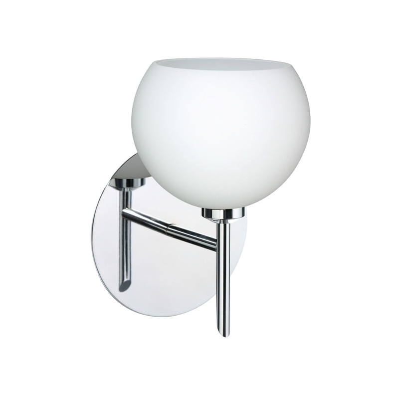 One Light Wall Sconce from the Palla Collection in Chrome Finish by Besa