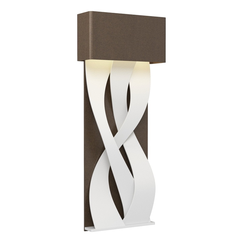 Tress Small LED Sconce Bronze White