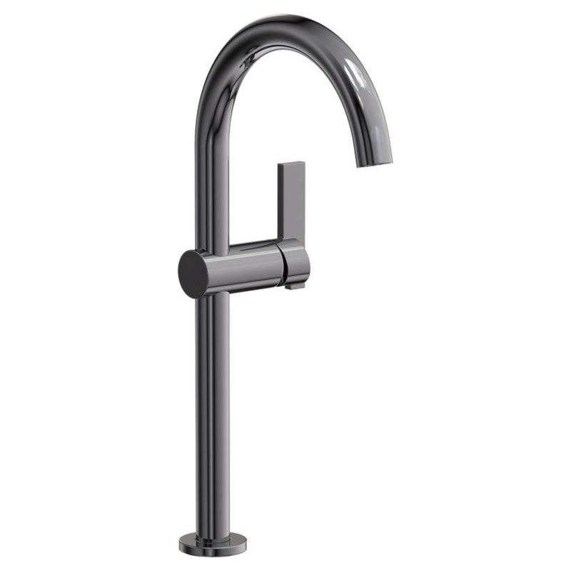 Vessel Faucet Priya 1 Lever ADA Midnight Chrome 1.2 Gallons per Minute
