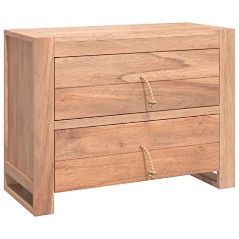 vidaXL Credenza 80x30x60 cm in Legno Massello di Teak