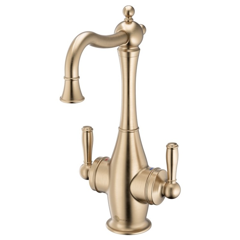 Water Dispenser Showroom Traditional 2020 Instant 2 Lever ADA Mid Arc Swivel 360 DEG Brushed Bronze