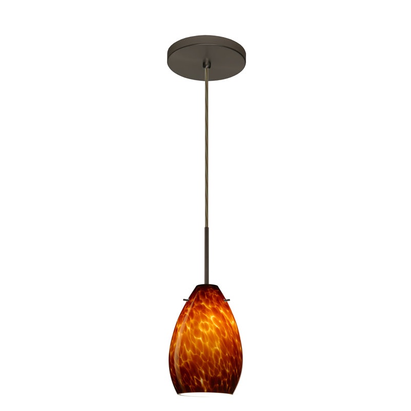 Besa 1BT-171318-BR Pera One Light Pendant Bronze