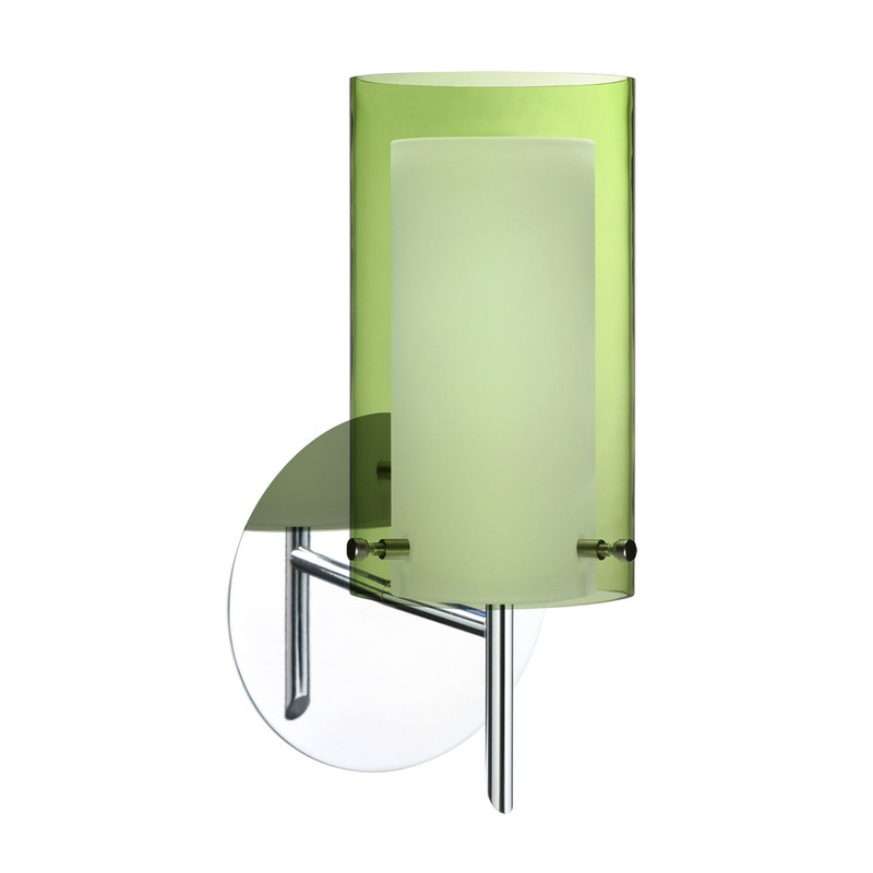 Besa 1SW-L44007-CR Pahu One Light Wall Sconce Chrome