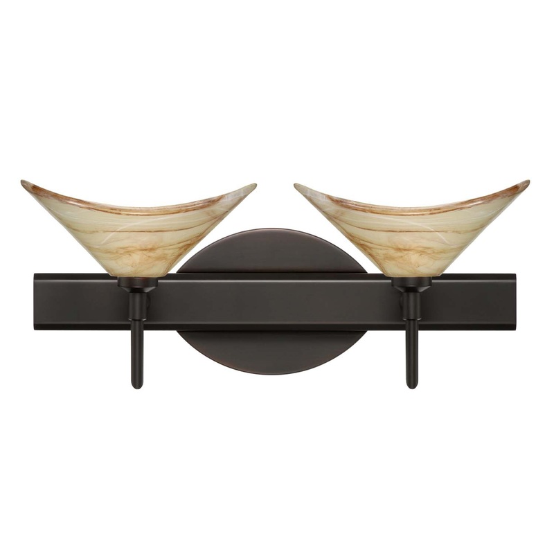 Besa 2SW-191383-BR Hoppi Two Light Wall Sconce Bronze