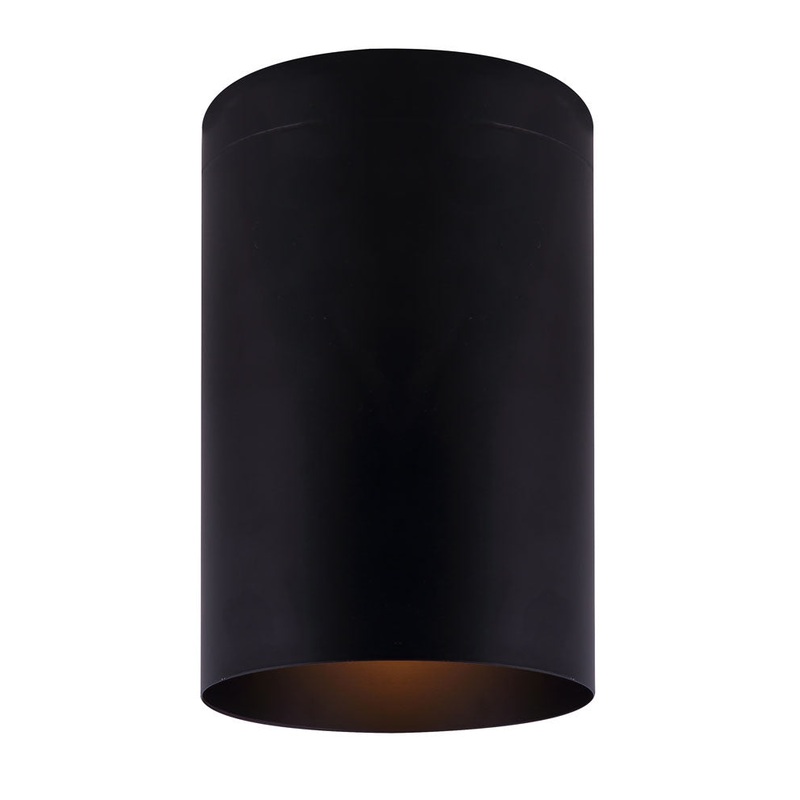 Canarm IFM1071A04BK Agna One Light Flush Mount Black