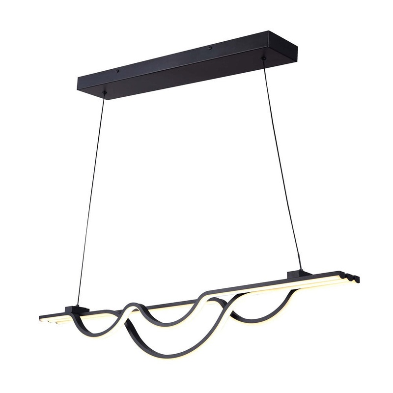 Canarm LCH261A36BK Veira LED Chandelier Matte Black