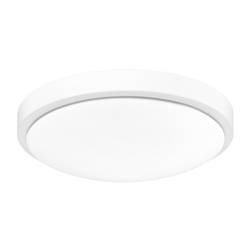 LED Flush Mount from the Gabi Collection in Matte White Finish by Golden