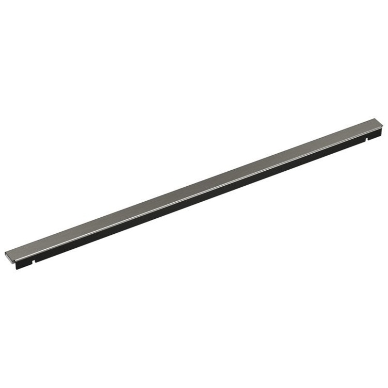 Linear Drain Shower Wall Edge 24 Inch Black Stainless Stainless Steel