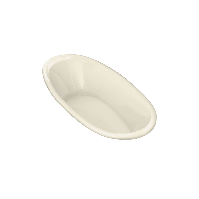 MAAX 106168-103-004 Saturna 7236 Acrylic Drop-in End Drain Aeroeffect Bathtub in Bone