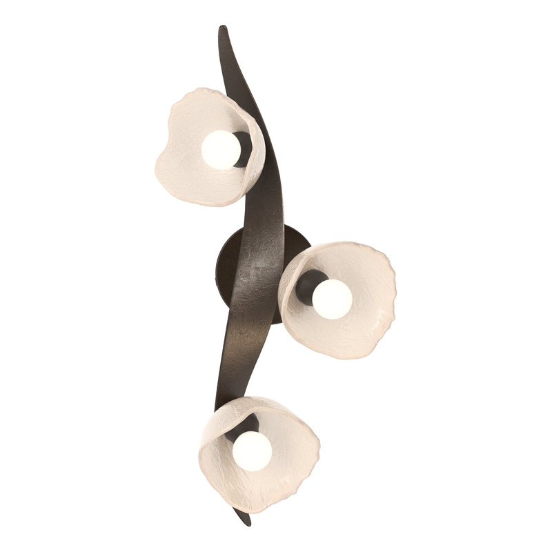 Mika 3-Light Large Sconce/Semi-Flush Oil Rubbed Bronze