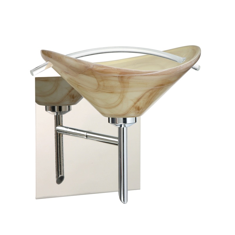 One Light Wall Sconce from the Hoppi Collection in Chrome Finish by Besa