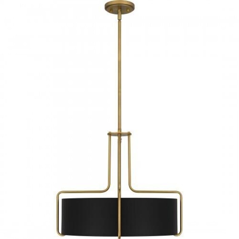 Quoizel QP5596AB Quoizel Pendant Pendant 4 lights aged brass Pendant