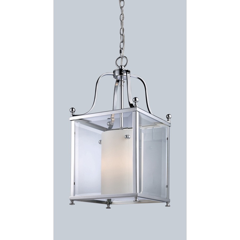 Three Light Pendant from the Fairview Collection in Chrome Finish by Z-Lite