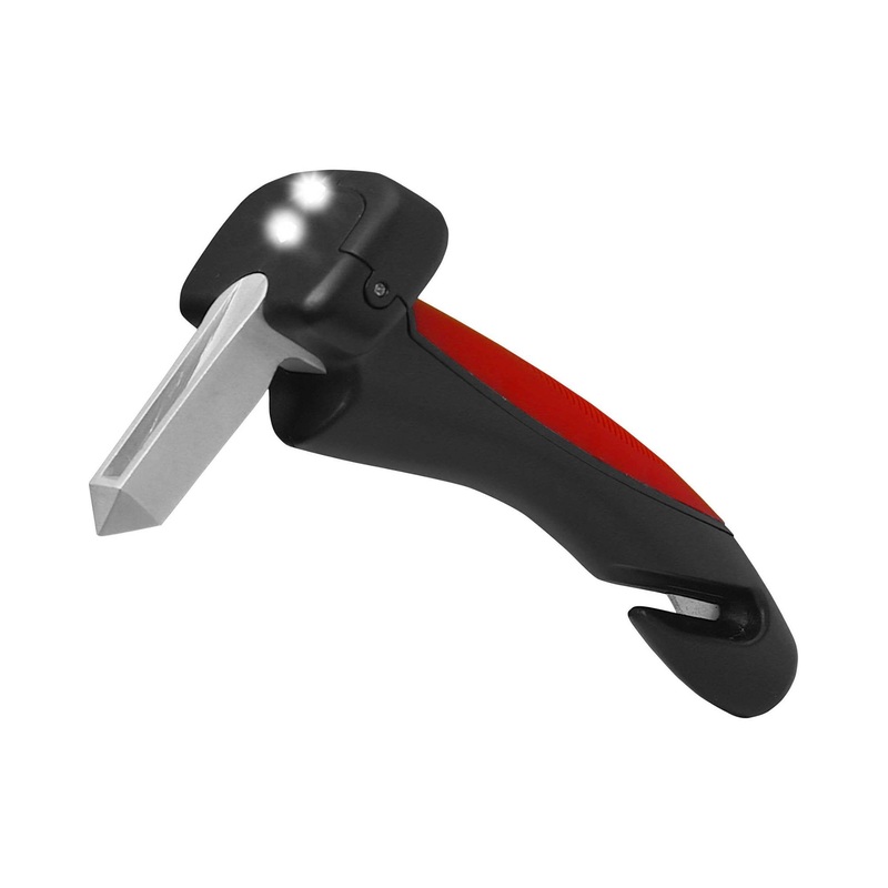 1x Car Cane Door Handle – Portable Elderly Standing Aid LED Flashlight Hammer Tool