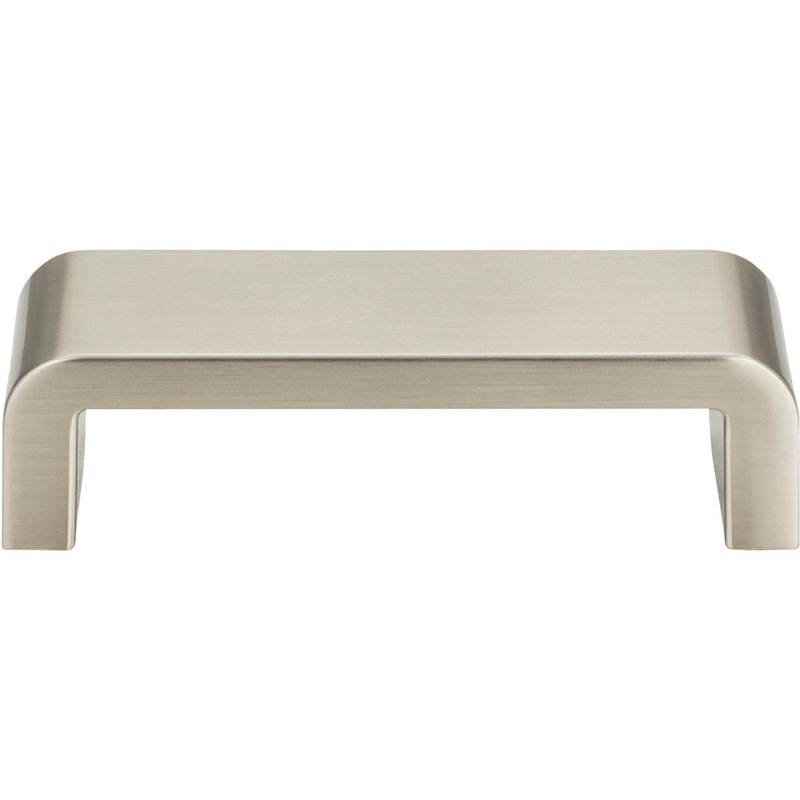 Atlas Homewares Platform Pull 3 3/4 Inch (c-c) Brushed Nickel
