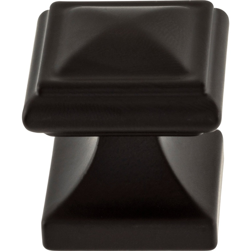 Atlas Homewares Wadsworth Knob 1 1/4 Inch Matte Black