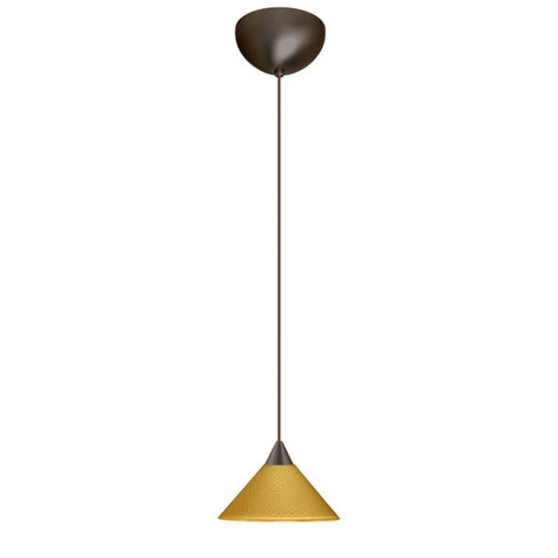 Besa 1XC-282490-BR Kona One Light Pendant Bronze