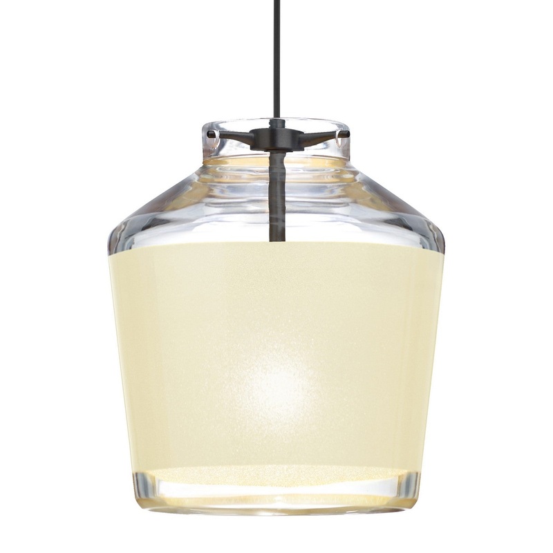 Besa 1XT-PIC6CR-BK Besa Pica 6 Pendant One Light Pendant Black