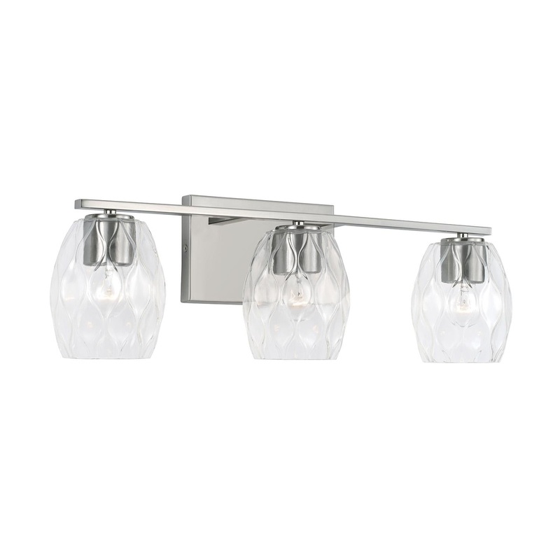 Capital Lighting 145331BN-525 Lucas 3 Light Vanity Brushed Nickel