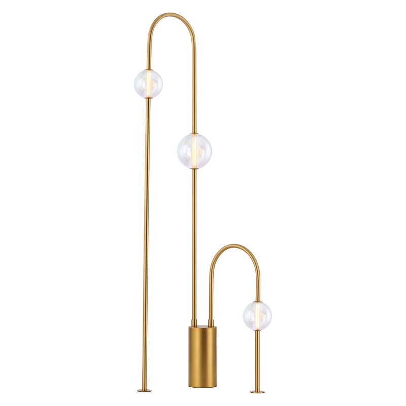 Dreamer 62″ Floor Lamp Natural Aged Brass