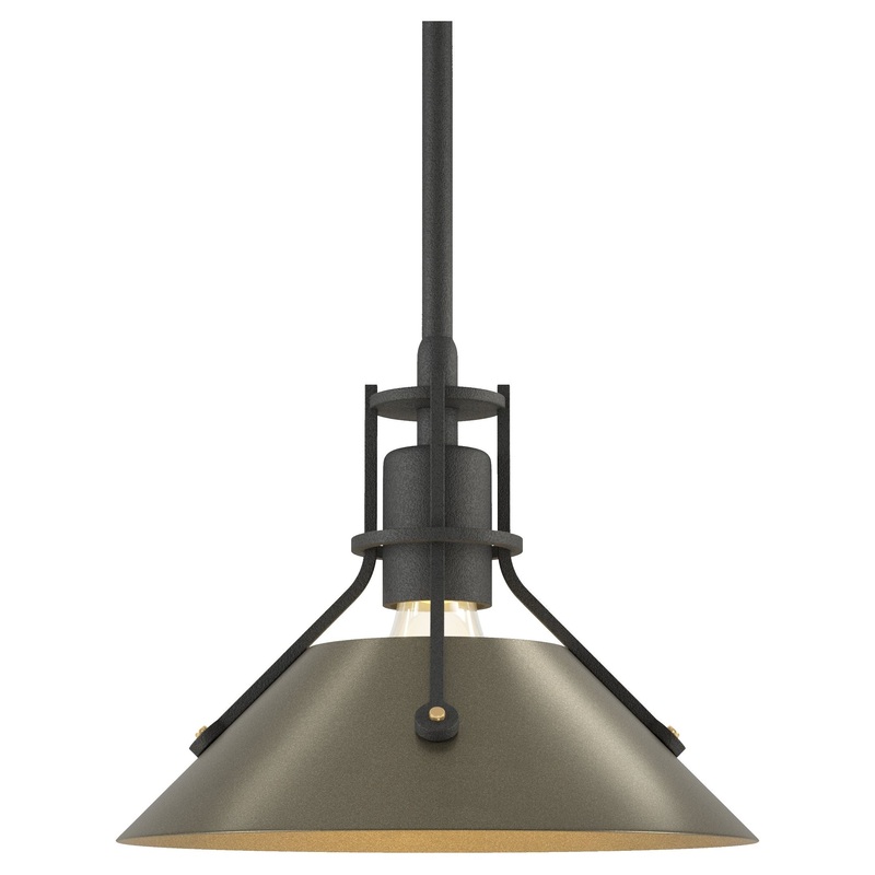 Henry Mini Pendant Natural Iron Soft Gold