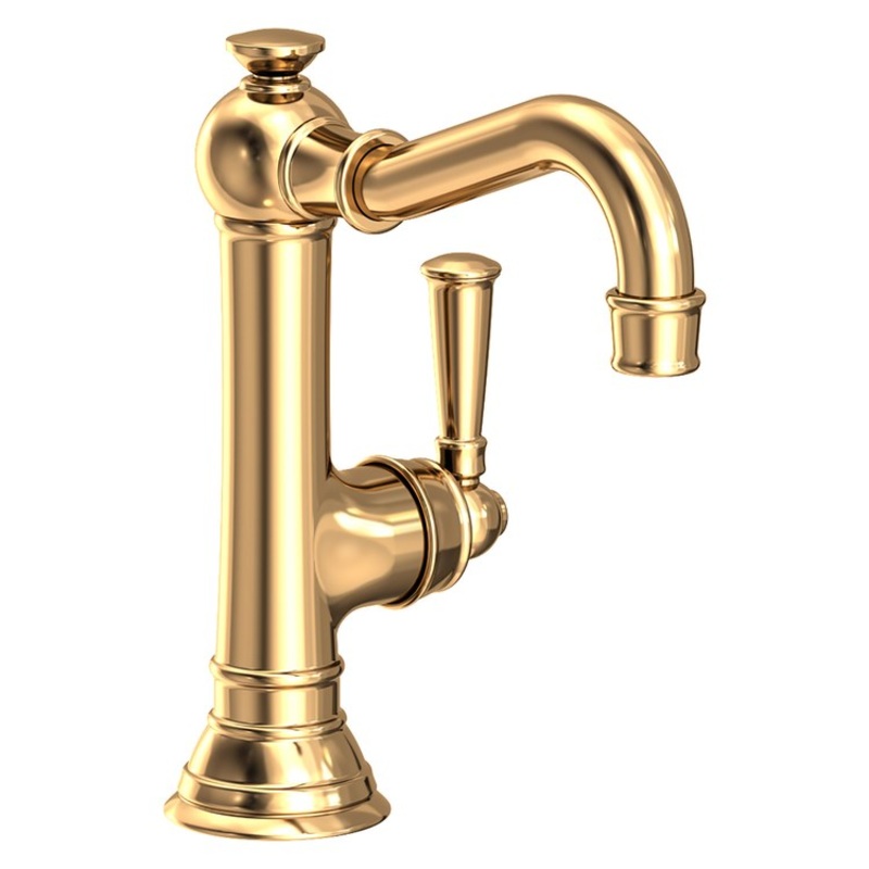 Lavatory Faucet Jacobean 1 Lever ADA Polished Brass Uncoated Living 1.2 Gallons per Minute Brass Spout Height 5-5/8 Inch
