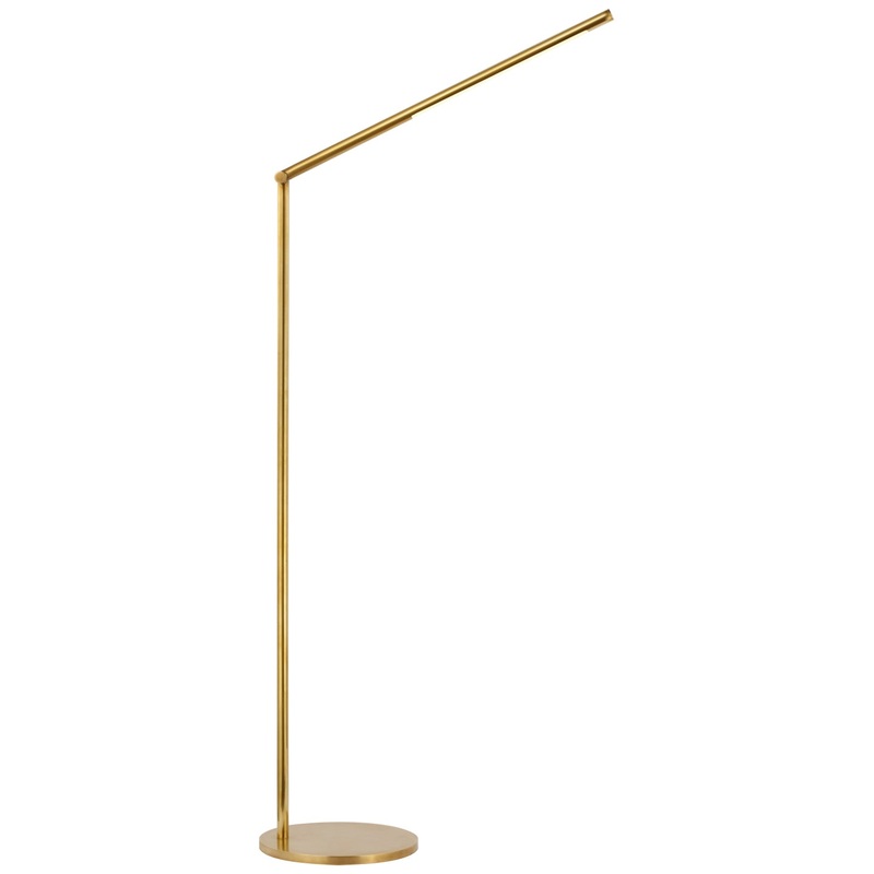 LED Floor Lamp from the Cona Collection in Antique-Burnished Brass Finish by Visual Comfort Signature