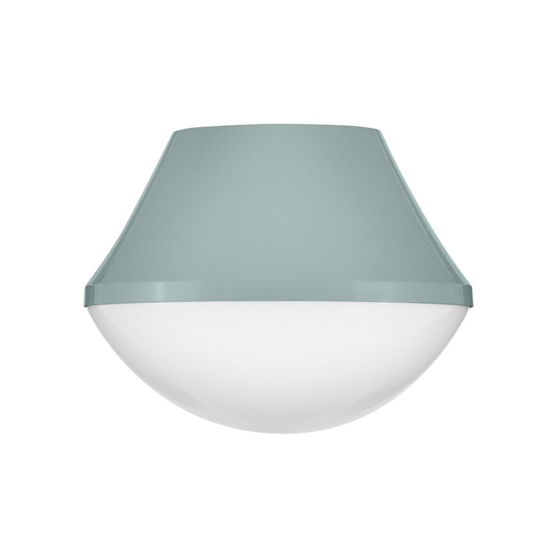 LED Flush Mount from the Haddie Collection in Seafoam Finish by Lark