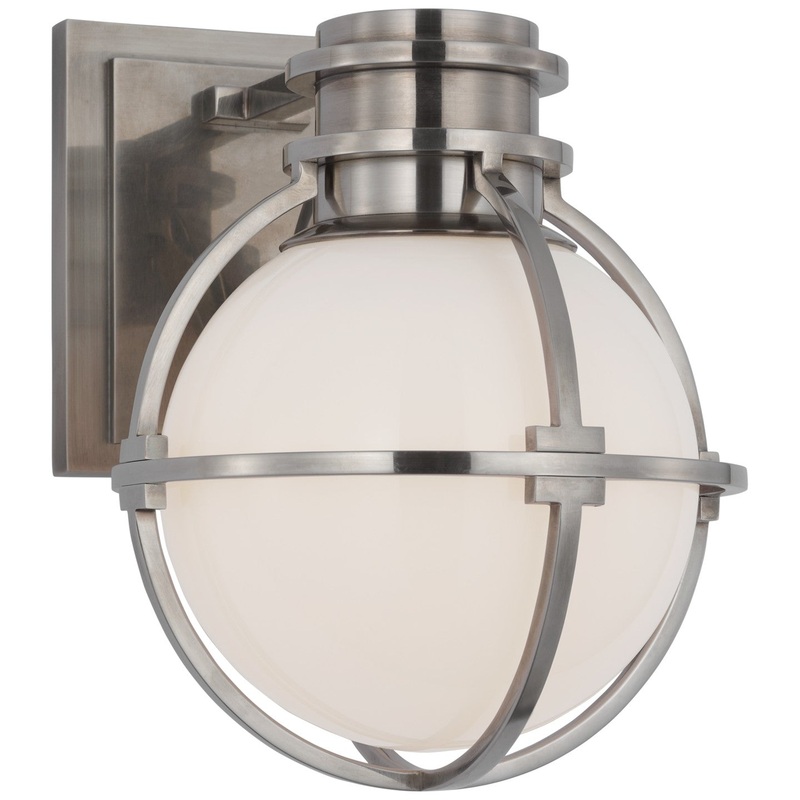 LED Wall Sconce from the Gracie Collection in Antique Nickel Finish by Visual Comfort Signature