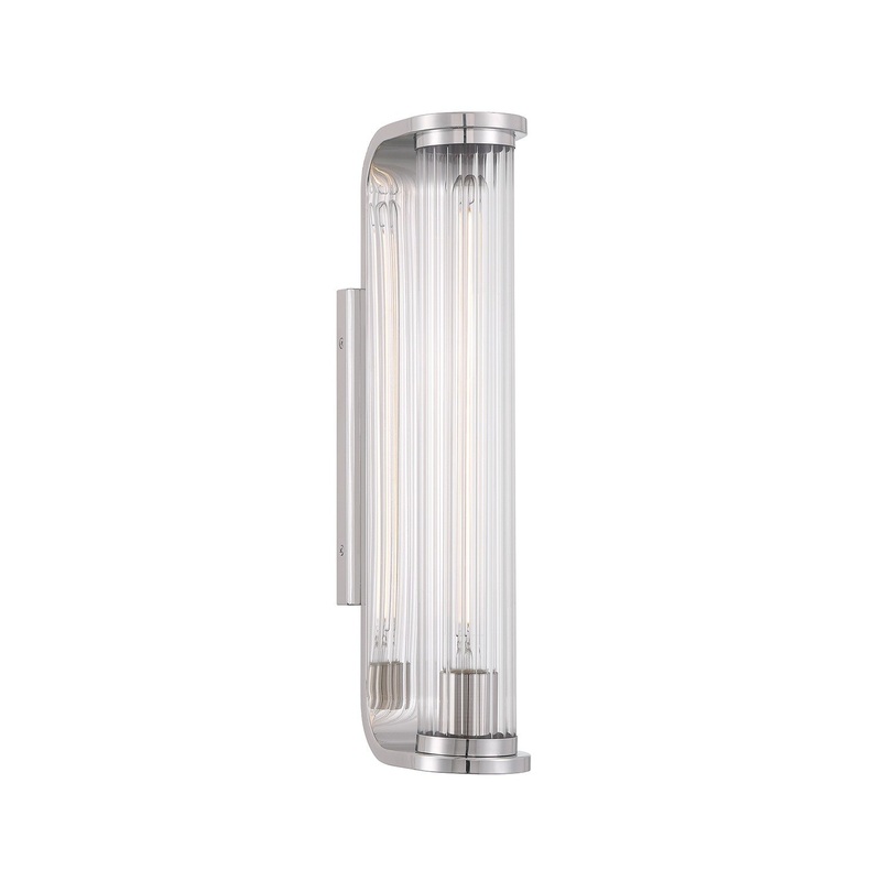 LED Wall Sconce from the Jarvis Collection in Polished Nickel Finish by Crystorama